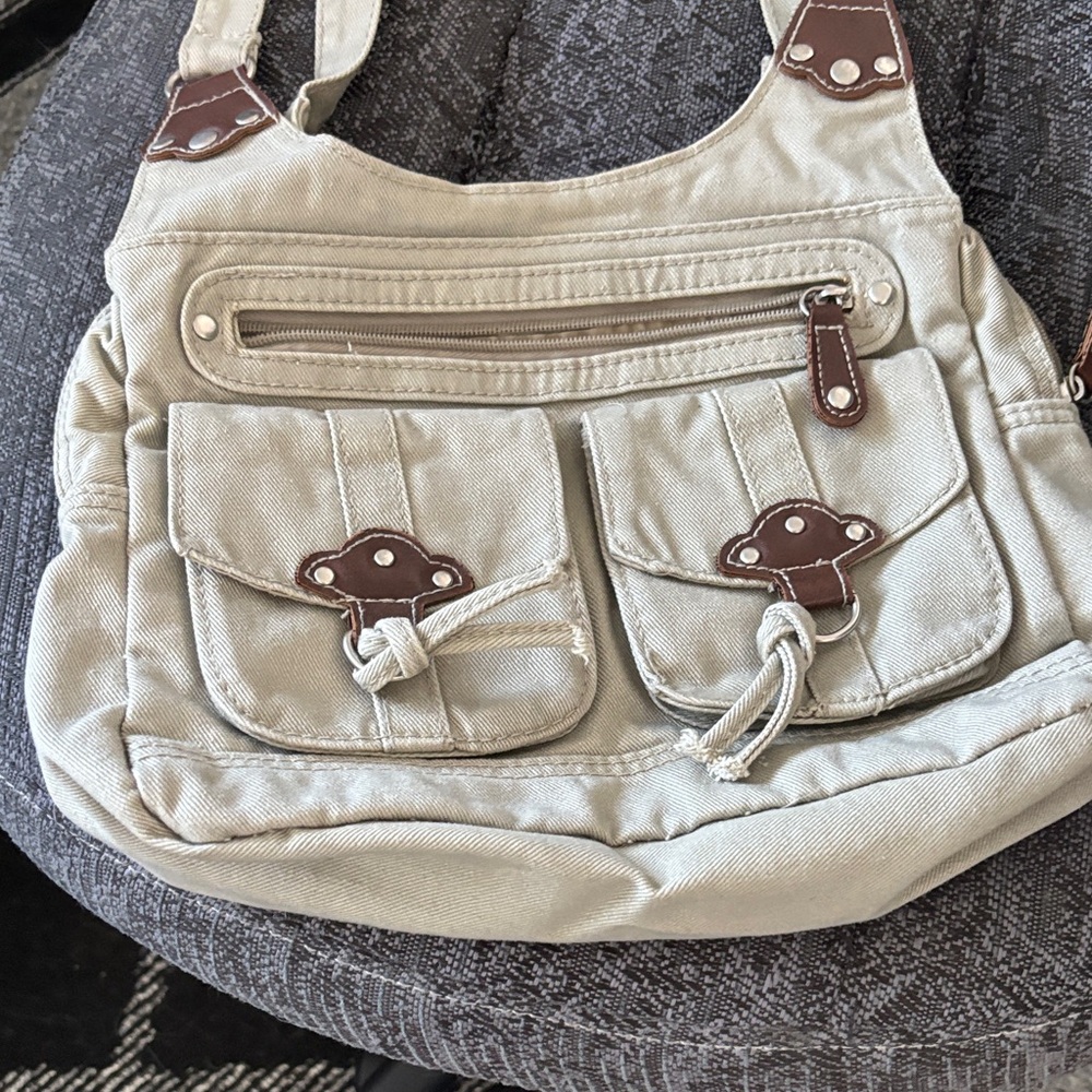 Stylish Tan and Brown Women's Shoulder Bag - Picture 3 of 9